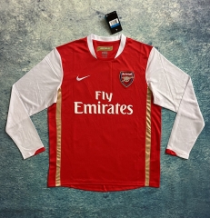 Retro Version 06-07 Arsenal Home Red LS Thailand Soccer Jersey AAA-6590