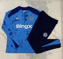 2024-2025 Chelsea Laker Blue Thailand Soccer Tracksuit-815