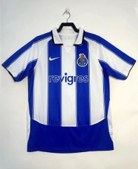 Retro Version Porto Home Blue&White Thailand Soccer Jersey AAA-811