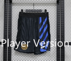 Player Version 2024-2025 Inter Milan Home Black&Blue Thailand Soccer Shorts-888