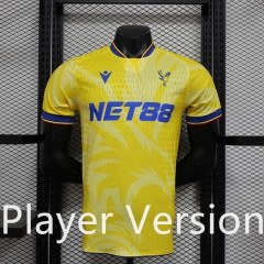 Player Version 2024-2025 Crystal Palace 2nd Away Yellow Thailand Soccer Jersey AAA-888