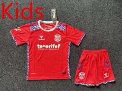 2024-2025 CD Tenerife 2nd Away Pink Kids/Youth Soccer Uniform-GB