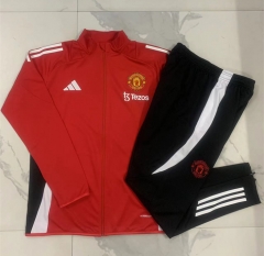 2024-2025 Manchester United Red Thailand Soccer Jacket Uniform-815