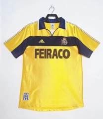 Retro Version 99-00 Deportivo La Coruña 2nd Away Yellow Thailand Soccer Jersey AAA-811