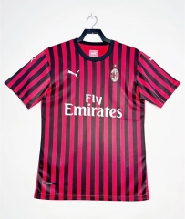 Retro Version 99-00 AC Milan Home Red&Black Thailand Soccer Jersey AAA-811