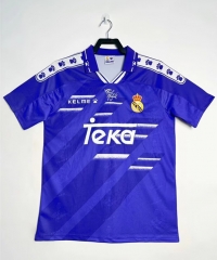 Retro Version 94-96 Real Madrid Away Blue Thailand Soccer Jersey AAA-811