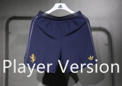 Player Version 2024-2025 Juventus 2nd Away Royal Blue Thailand Soccer Shorts-4563