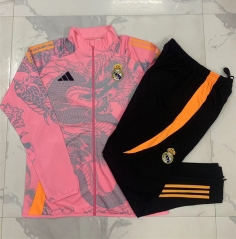 2024-2025 Real Madrid Pink Thailand Soccer Jacket Uniform-815