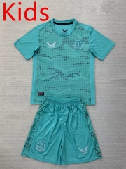 2024-2025 Everton Goalkeeper Laker Blue Kids/Youth Soccer Uniform-AY