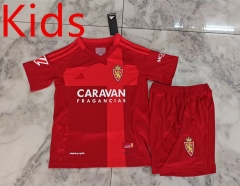 2024-2025 Real Zaragoza Home Red Kids/Youth Soccer Uniform-4193