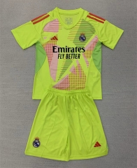 2024-2025 Real Madrid Goalkeeper Light Green Soccer Uniform-AY