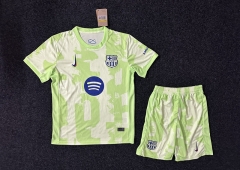 2024-2025 Barcelona 2nd Away Green Soccer Uniform-GB