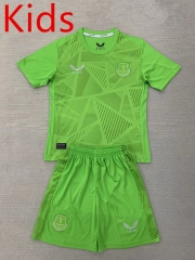 2024-2025 Everton Goalkeeper Green Kids/Youth Soccer Uniform-AY