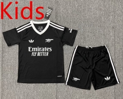 2024-2025 Arsenal Goalkeeper Black Kids/Youth Soccer Uniform-3162