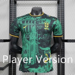 Player Version 2024-2025 Special Version Brazil Green Thailand Soccer Jersey AAA-888