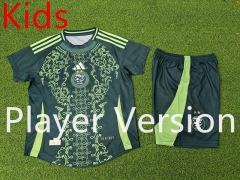 Player Version 2024-2025 Algeria Away Green Kid/Youth Soccer Uniform-9926