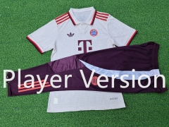 Player Version 2024-2025 Bayern München 2nd Away White Short-sleeved Thailand Soccer Tracksuit-9926