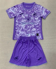 2024-2025 Swansea City 2nd Away Purple Soccer Uniform-AY