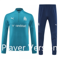 Player Version 2024-2025 Olympique de Marseille Blue Thailand Soccer Tracksuit-4627