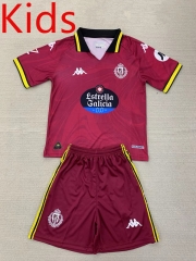 2024-2025 Real Valladolid 2nd Away Red Kid/Youth Soccer Uniform-AY