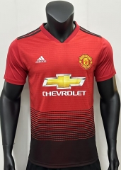 Retro Version 18-19 Manchester United Home Red Thailand Soccer Jersey AAA-C2045