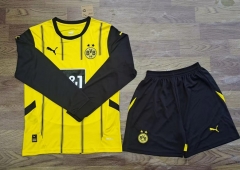 2024-2025 Borussia Dortmund Yellow LS Soccer Uniform-709