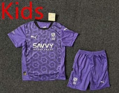 2024-2025 Al Hilal SFC 2nd Away Purple Kids/Youth Soccer Uniform-GB