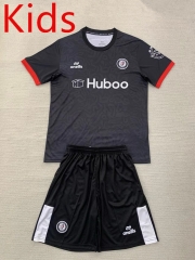 2024-2025 Bristol City 2nd Away Black&Gray Kids/Youth Soccer Uniform-AY