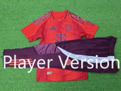 Player Version 2024-2025 Bayern München Home Red Short-sleeved Thailand Soccer Tracksuit-9926