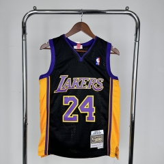 09-10 Retro Version Los Angeles Lakers Black #24 Kids NBA Jersey-311