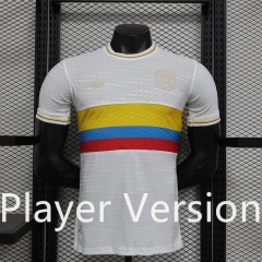 Player Version 2024-2025 Jacquard Version Colombia White Thailand Soccer Jersey AAA-888