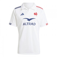 2024-2025 France Away White Thailand Rugby Shirt