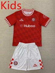 2024-2025 Bristol City Home Red Kids/Youth Soccer Uniform-AY