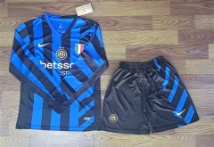 2024-2025 Inter Milan Home Blue&Black LS Soccer Uniform-709