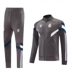 2024-2025 Real Madrid Gray Thailand Soccer Jacket Uniform-LH