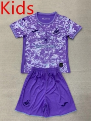 2024-2025 Swansea City 2nd Away Purple Kid/Youth Soccer Uniform-AY