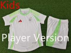 Player Version 2024-2025 Algeria Home White Kid/Youth Soccer Uniform-9926