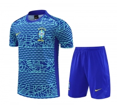 2024-2025 Brazil Camouflage Blue Thailand Soccer Uniform-4627