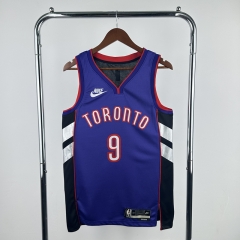 2025 Retro Version Toronto Raptors Purple&Black #9 NBA Jersey-311