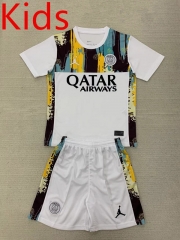 2024-2025 Jordan Concept Version Paris SG White Kid/Youth Soccer Uniform-AY