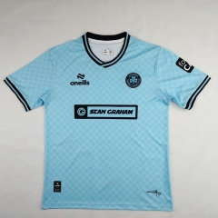 (S-4XL) 2024-2025 Cliftonville Away Blue Thailand Soccer Jersey AAA-2038