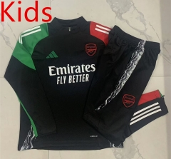 2024-2025 Arsenal Black Kids/Youth Soccer Tracksuit -815