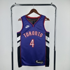 2025 Retro Version Toronto Raptors Purple&Black #4 NBA Jersey-311