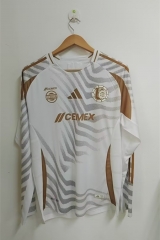 2024-2025 Tigres UANL 2nd Away White LS Thailand Soccer Jersey AAA-912