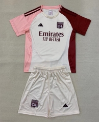 2024-2025 Olympique Lyonnais 2nd Away White Soccer Uniform-AY