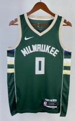 2023 Milwaukee Bucks Away Green #0 NBA Jersey-311