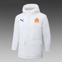 2024-2025 Olympique Marseille White Cotton Coat With Hat-815