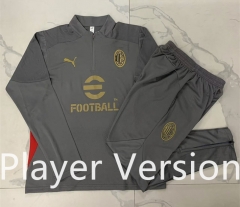 Player Version 2024-2025 AC Milan Gray Thailand Soccer Tracksuit-815