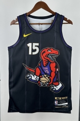 2025 City Version Toronto Raptors Black #15 NBA Jersey-311