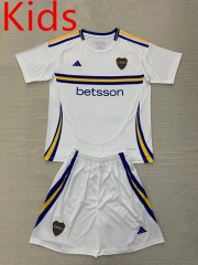 2024-2025 Boca Juniors Away White Kids/Youth Soccer Uniform-AY